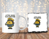 Little Miss Taxi Driver 11oz Mug & 9cm Rock Slate Coaster Set