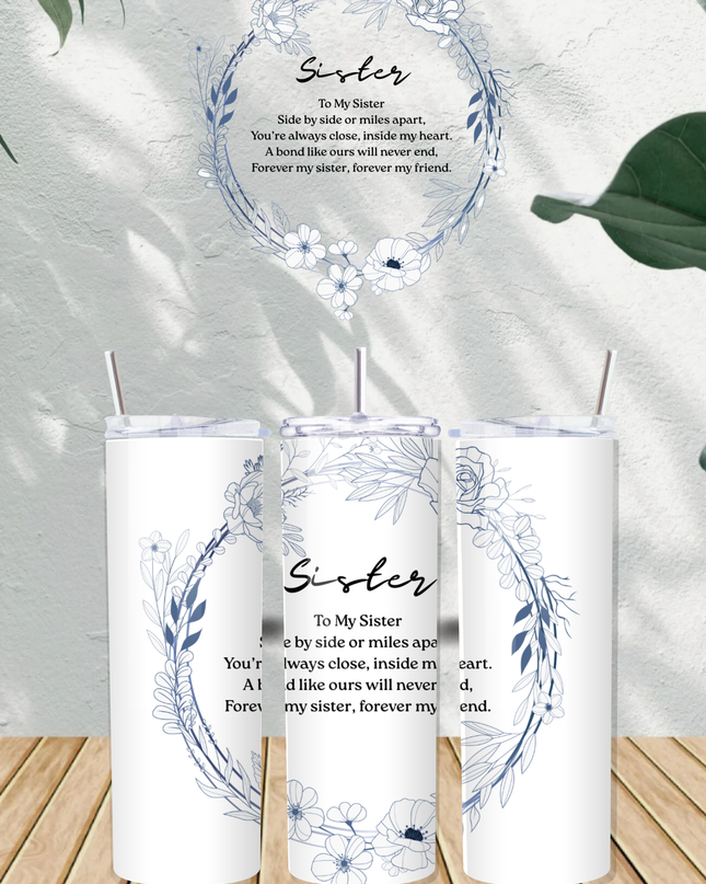 Personalised Sister Poem 20oz Tumbler - Demo Design Gifts