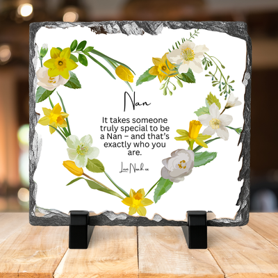 Family Poem Photo Slate with Photo’s 20x20cm