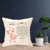 Godparent Christening Balloon Version Personalised Cushion