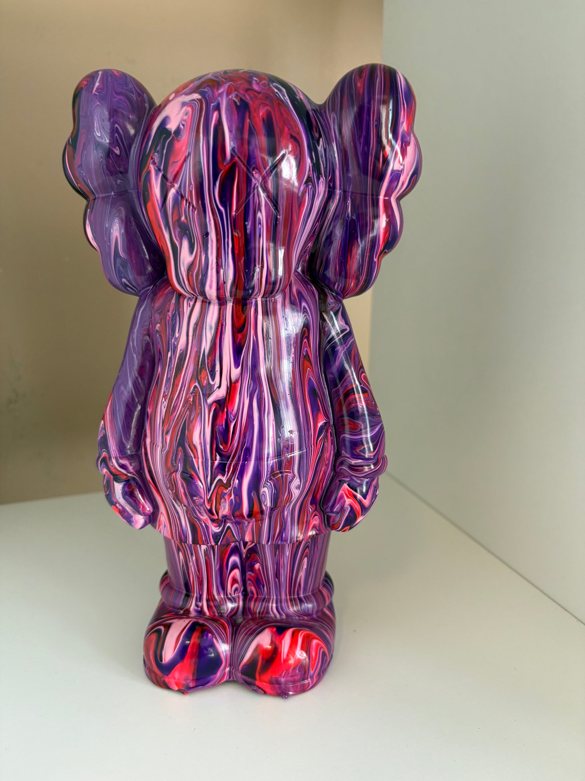 KAWS Bear Money Box Acrylic Pouring Figure 33cm