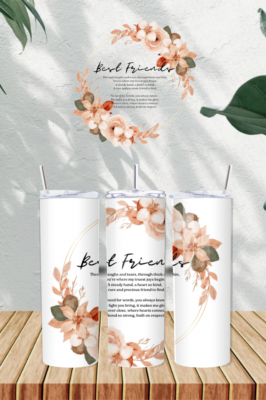 Personalised Best Friends 20oz Tumbler