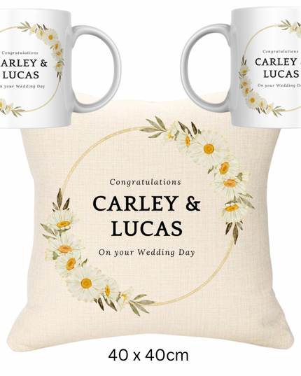 Wedding Bundle - Married Names and Two Mugs - Demo Design Gifts