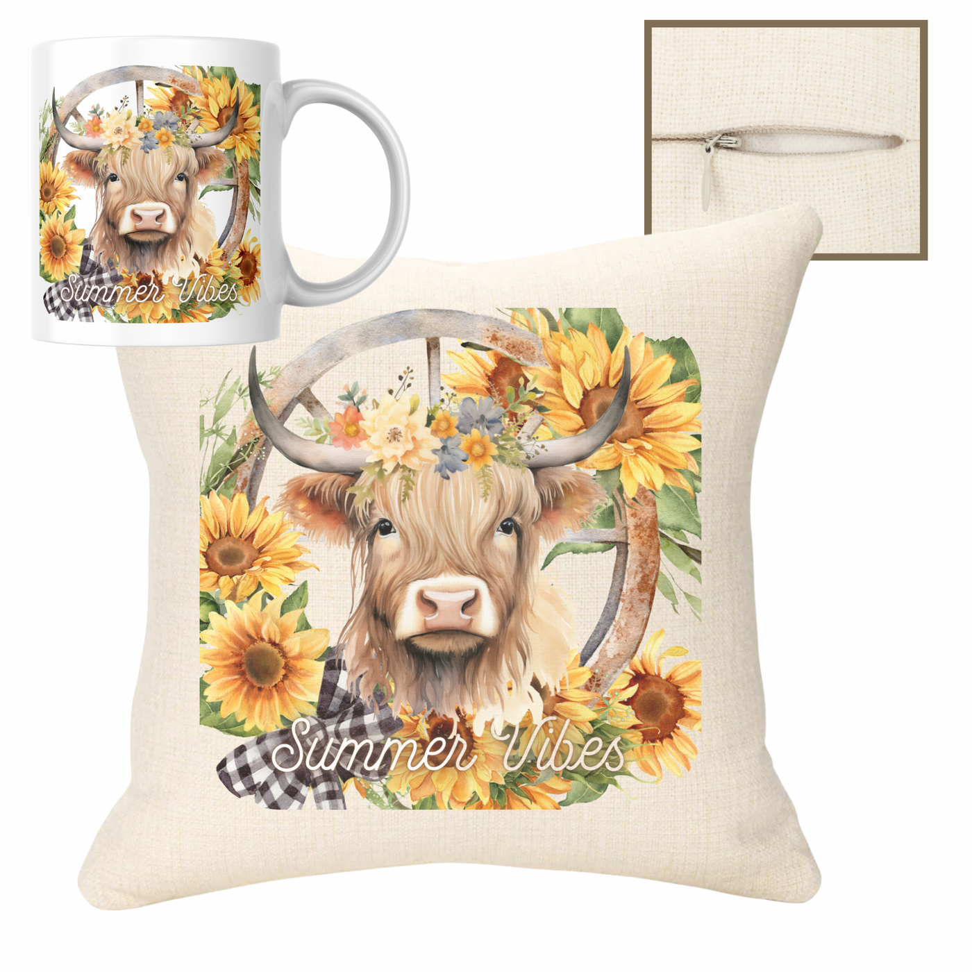 Highland Cow Summer Vibes Gift Set