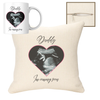 Dad Baby Scan Image 40x40cm Cushion & 11oz Ceramic Mug