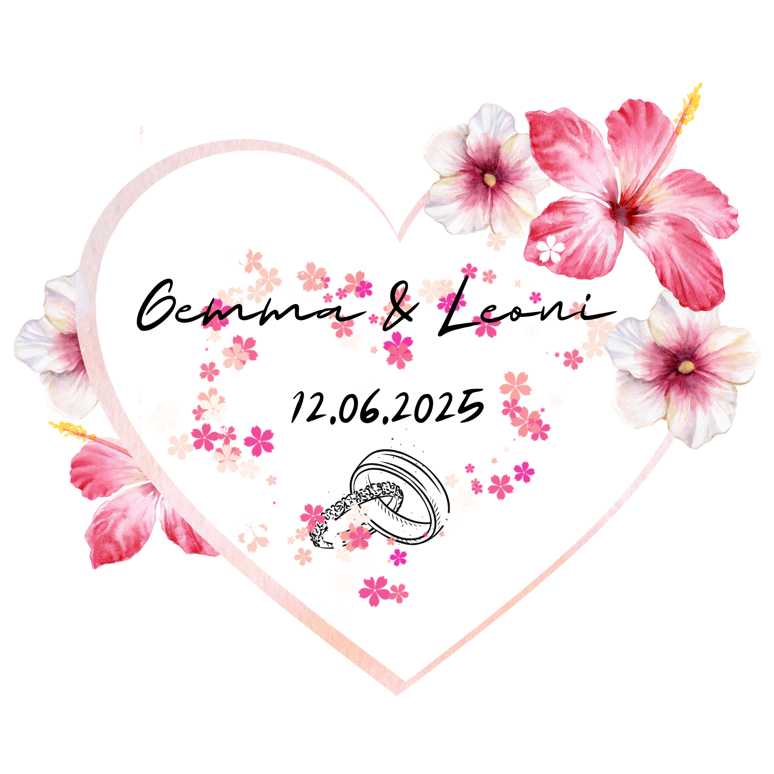 Wedding & Date 40x40cm Cushion & 11oz Mug