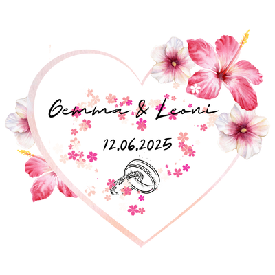Wedding & Date 40x40cm Cushion & 11oz Mug