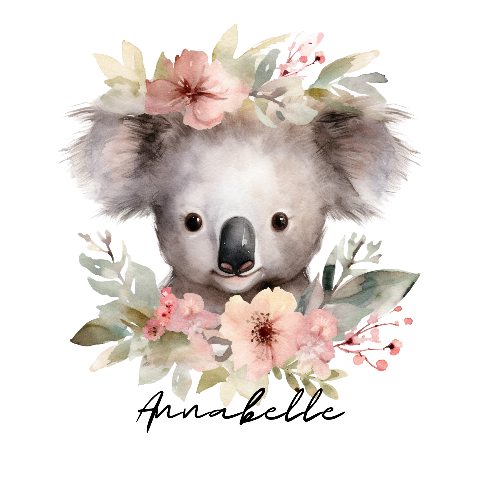 Bear with Flowers 40x40cm Cushion & 11oz Mug