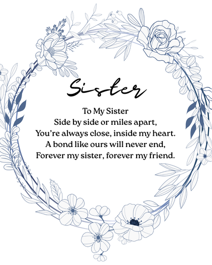 Sister 40x40cm Cushion & 11oz Ceramic Mug - Demo Design Gifts