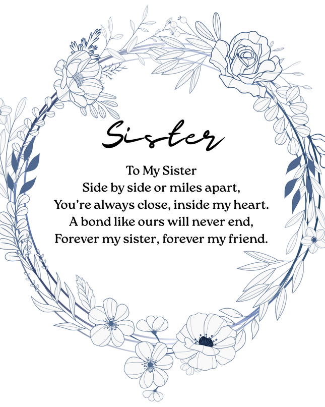 Sister 40x40cm Cushion & 11oz Ceramic Mug - Demo Design Gifts