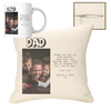 Dad Poem & Image 40x40cm Cushion & 11oz Ceramic Mug