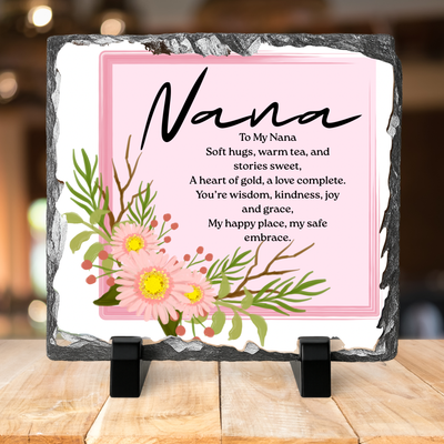 Family Poem Photo Slate with Photo’s 20x20cm