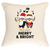 Penguin Merry & Bright Christmas Cushion Personalised