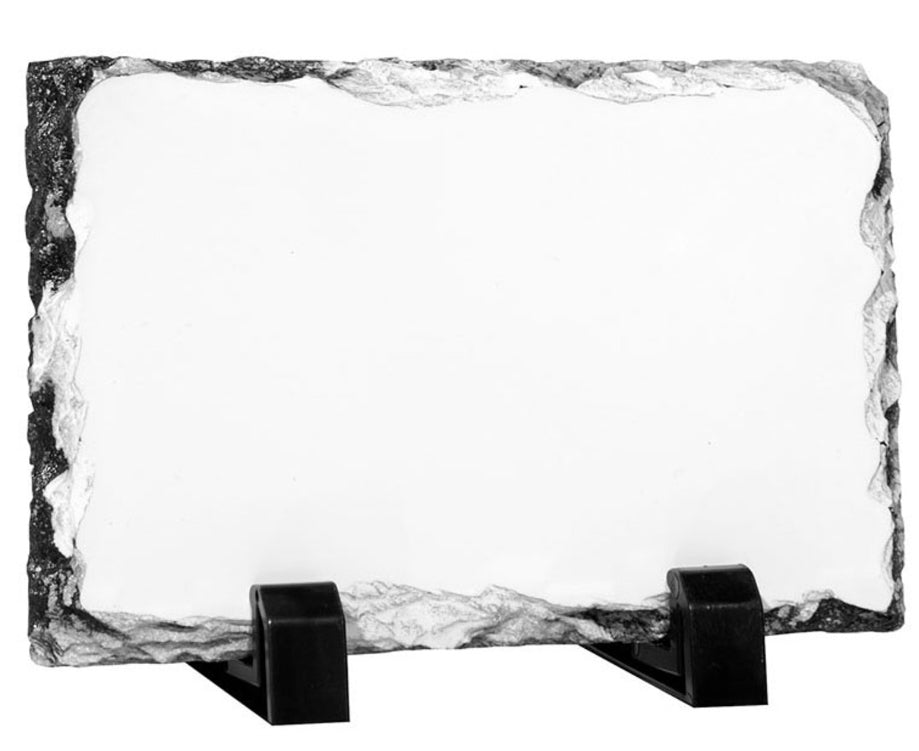 Personalised Memorial Photo Rock Slate 10x15cm | Grave Plaque | Waterproof Outdoor Memorial Gift | In Loving Memory