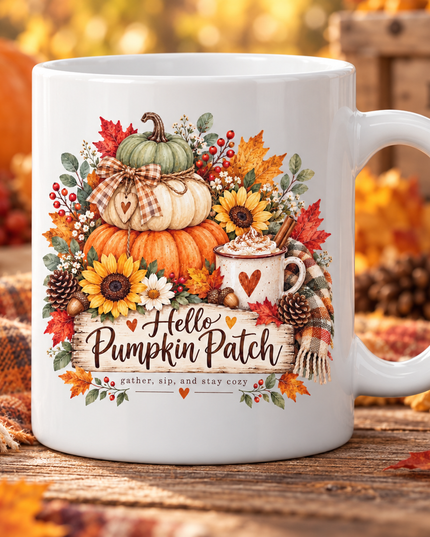 Pumpkin Patch 11oz Ceramic Mug