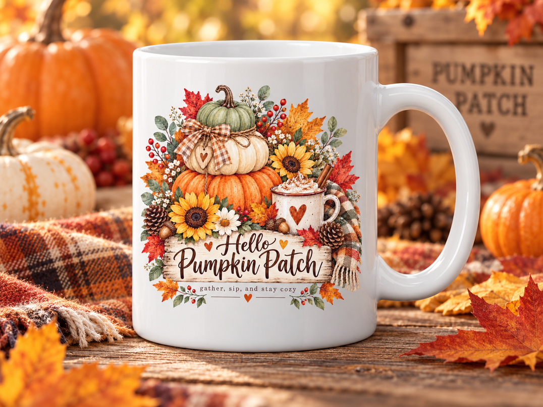 Pumpkin Patch 11oz Ceramic Mug