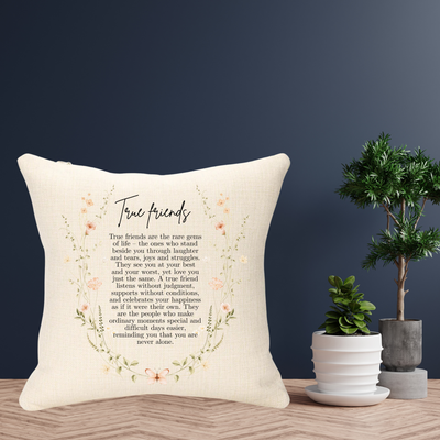 True Friends Personalised Cushion