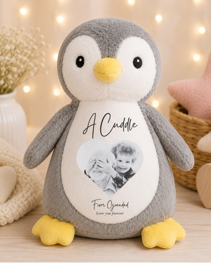 A Cuddle from Grandad in Heaven Heart Version Teddy