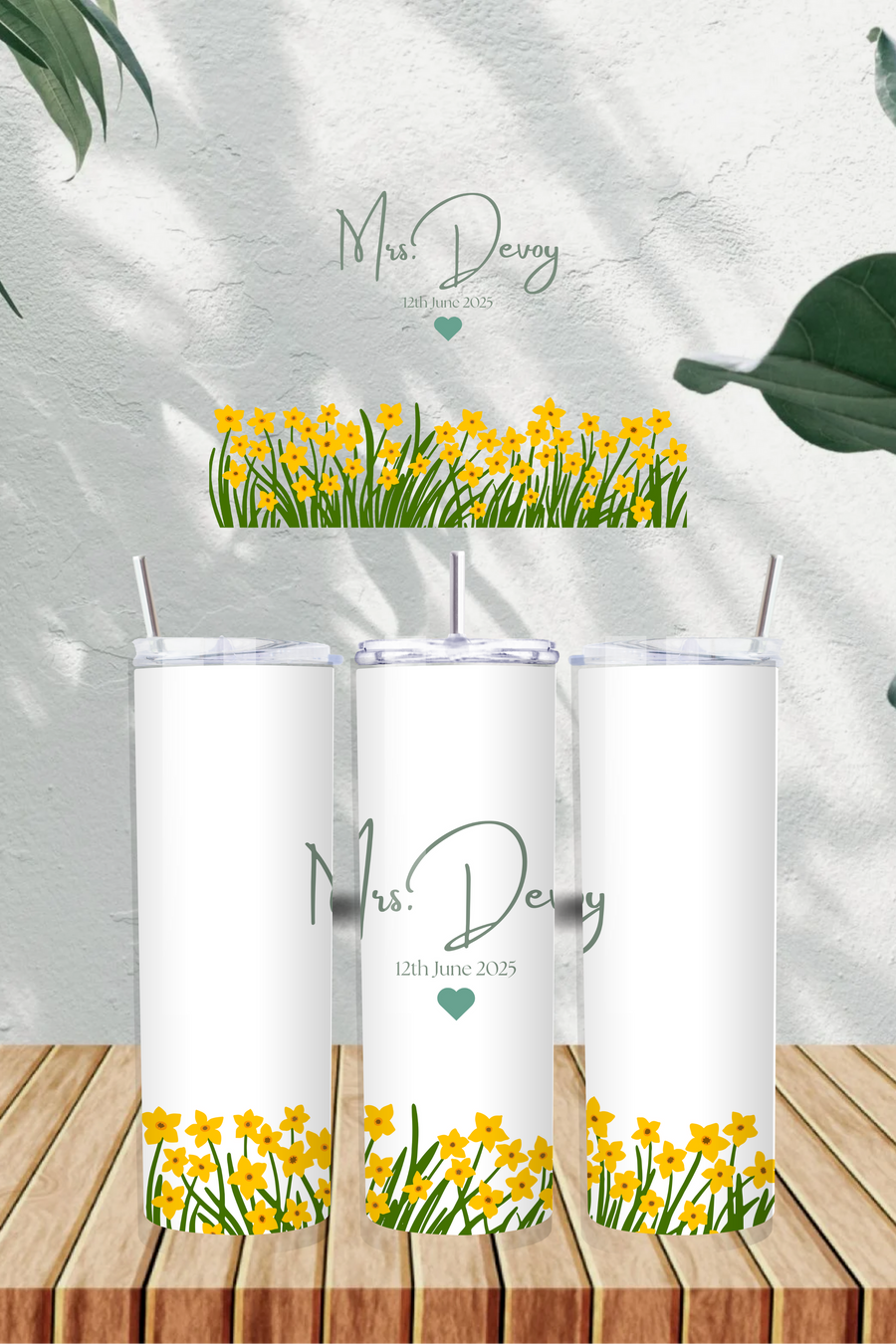 Personalised Name with Date 20oz Tumbler