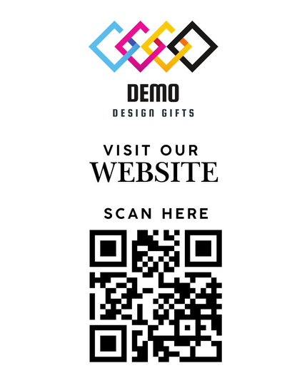 Business Branded Slates with QR Codes - Demo Design Gifts