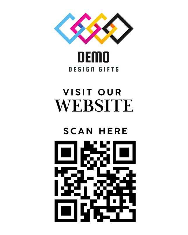 Business Branded Slates with QR Codes - Demo Design Gifts