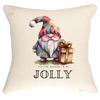 Gnome Santa Jolly Christmas Cushion Personalised