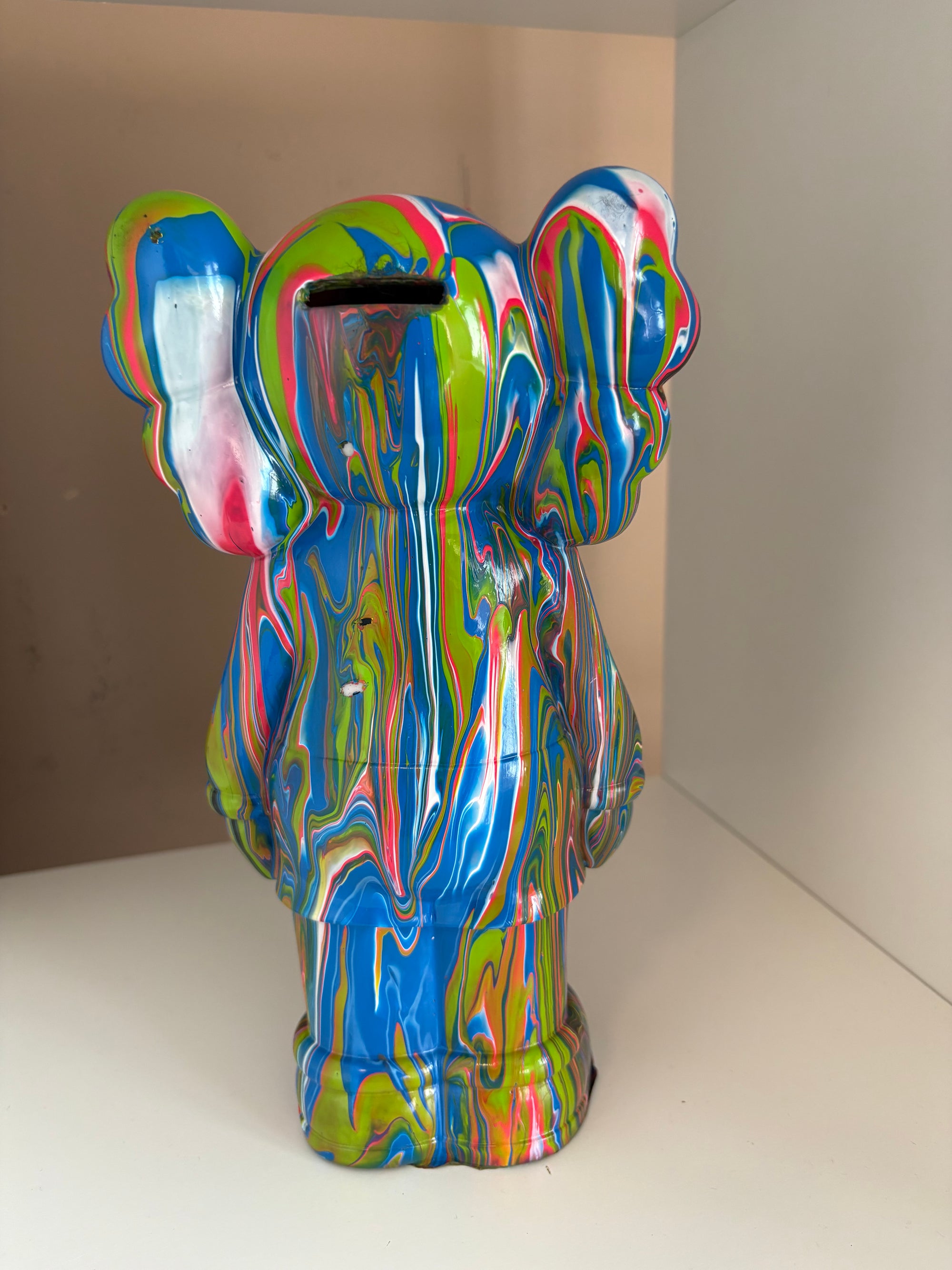 KAWS Bear Money Box Acrylic Pouring Figure 33cm