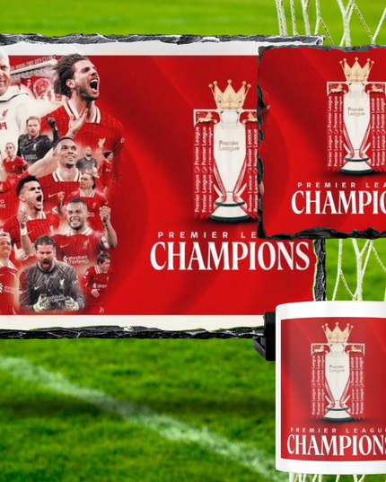 LFC BUNDLE CHAMPIONS Mug, Coaster, Photo Slate - Demo Design Gifts