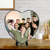 Heart Shape Photo Slate Glossy Finish 15x15cm - (Photo Only)