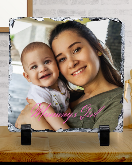 Personalised Slate Glossy Finish (with added writing) - Demo Design Gifts