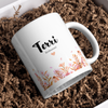 Bridesmaid Name and Orange Theme Personalised Mug