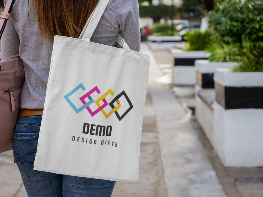Branded White Canvas Tote Bags