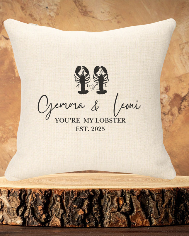 Your My Lobster 40x40cm Linen Cushion