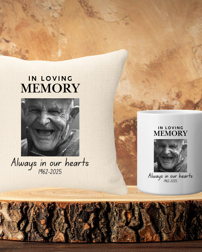 In Memory 40x40cm Cushion & 110oz Ceramic Mug