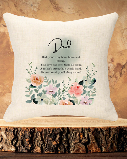 Dad Poem Personalised Cushion