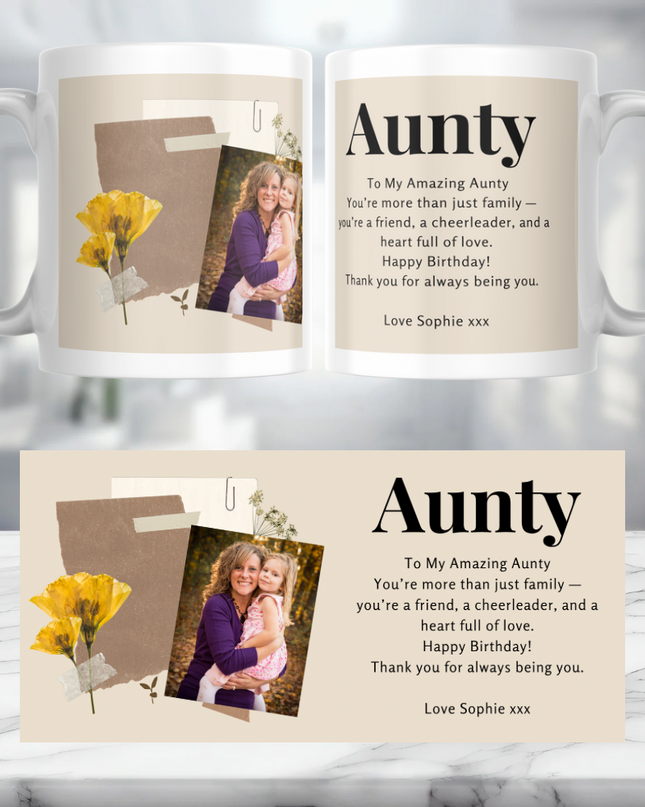 Aunty Personalised Mug - Demo Design Gifts