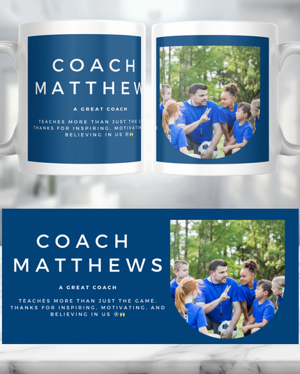 Football Coach Personalised Mug - Demo Design Gifts
