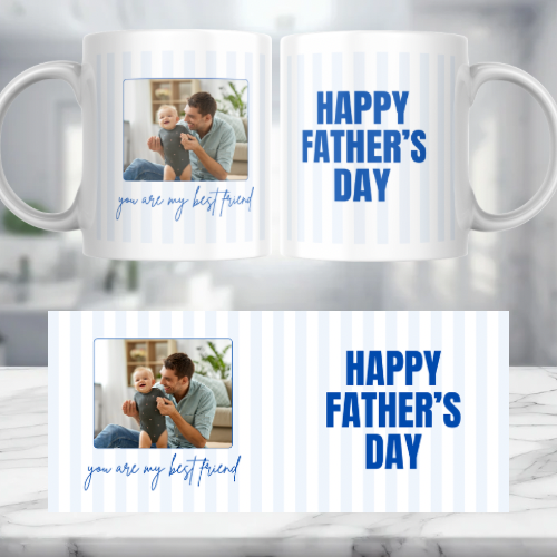 1 Image Happy Fathers Day Personalised Mug