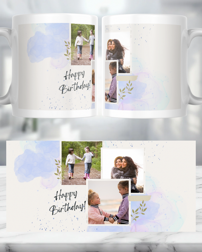 Happy Birthday Personalised Mug - Demo Design Gifts
