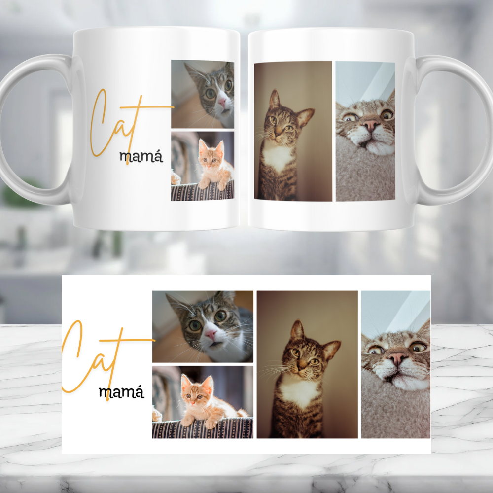 Cat Mama Personalised Mug