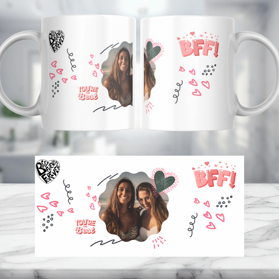 Best Friends Image Personalised Mug