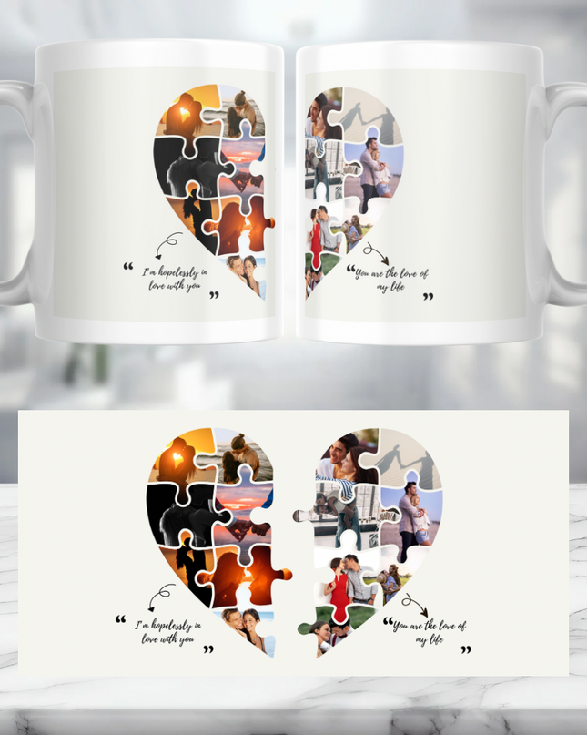Heart Images Personalised Mug - Demo Design Gifts