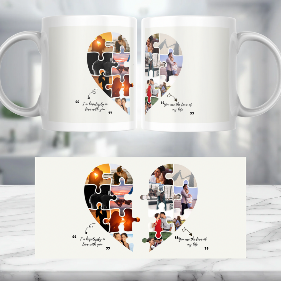 Heart Images Personalised Mug