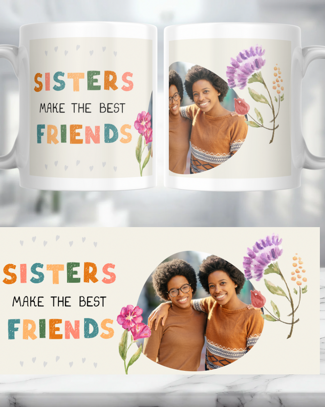 Sisters Personalised Mug - Demo Design Gifts