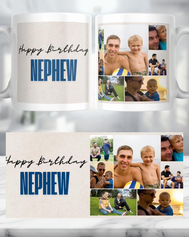Happy Birthday Nephew Personalised Mug - Demo Design Gifts