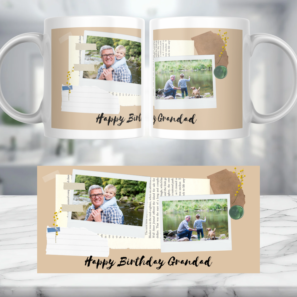 Happy Birthday Grandad Personalised Mug