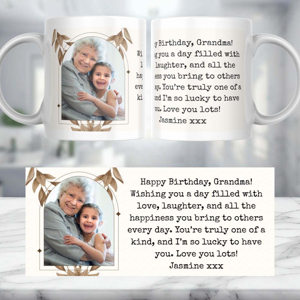 Happy Birthday Grandma Personalised Mug