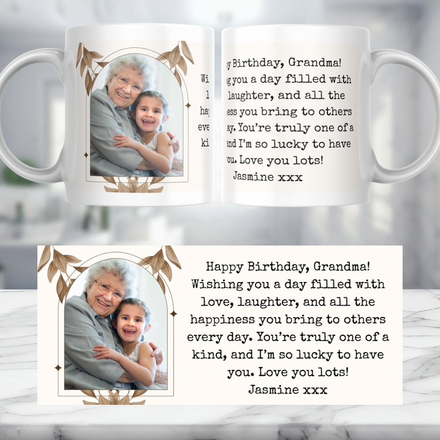 Happy Birthday Grandma Personalised Mug