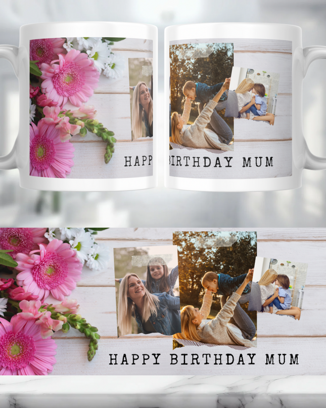 Happy Birthday Mum Personalised Mug - Demo Design Gifts