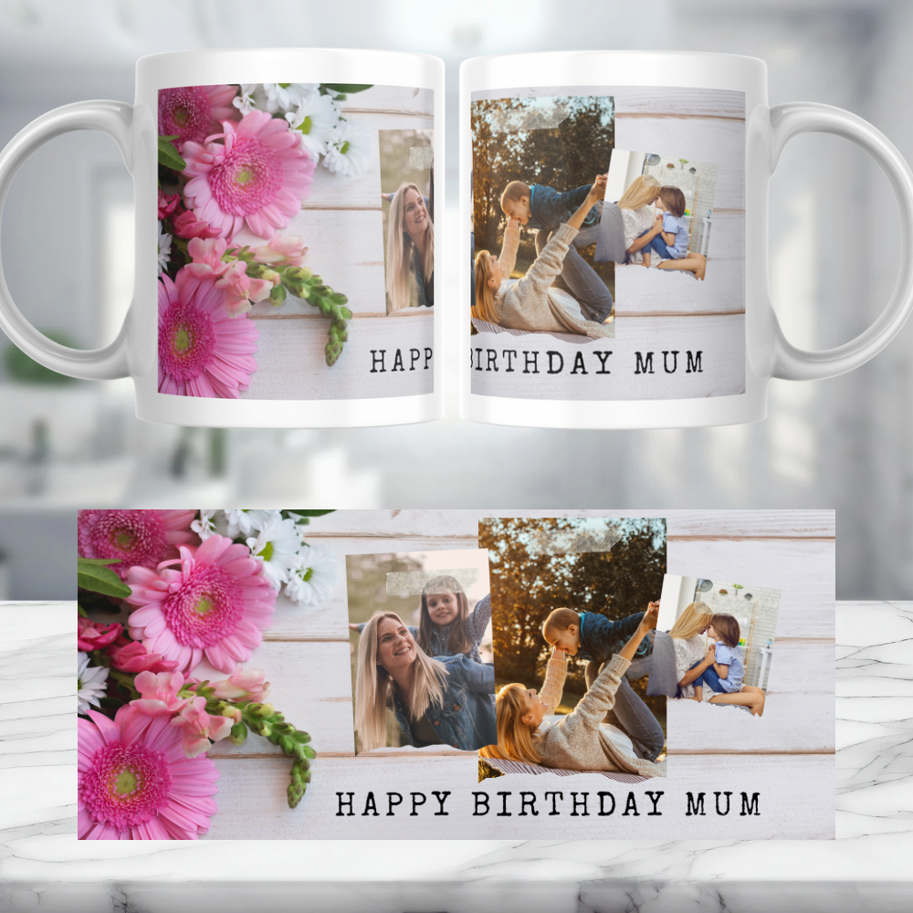 Happy Birthday Mum Personalised Mug